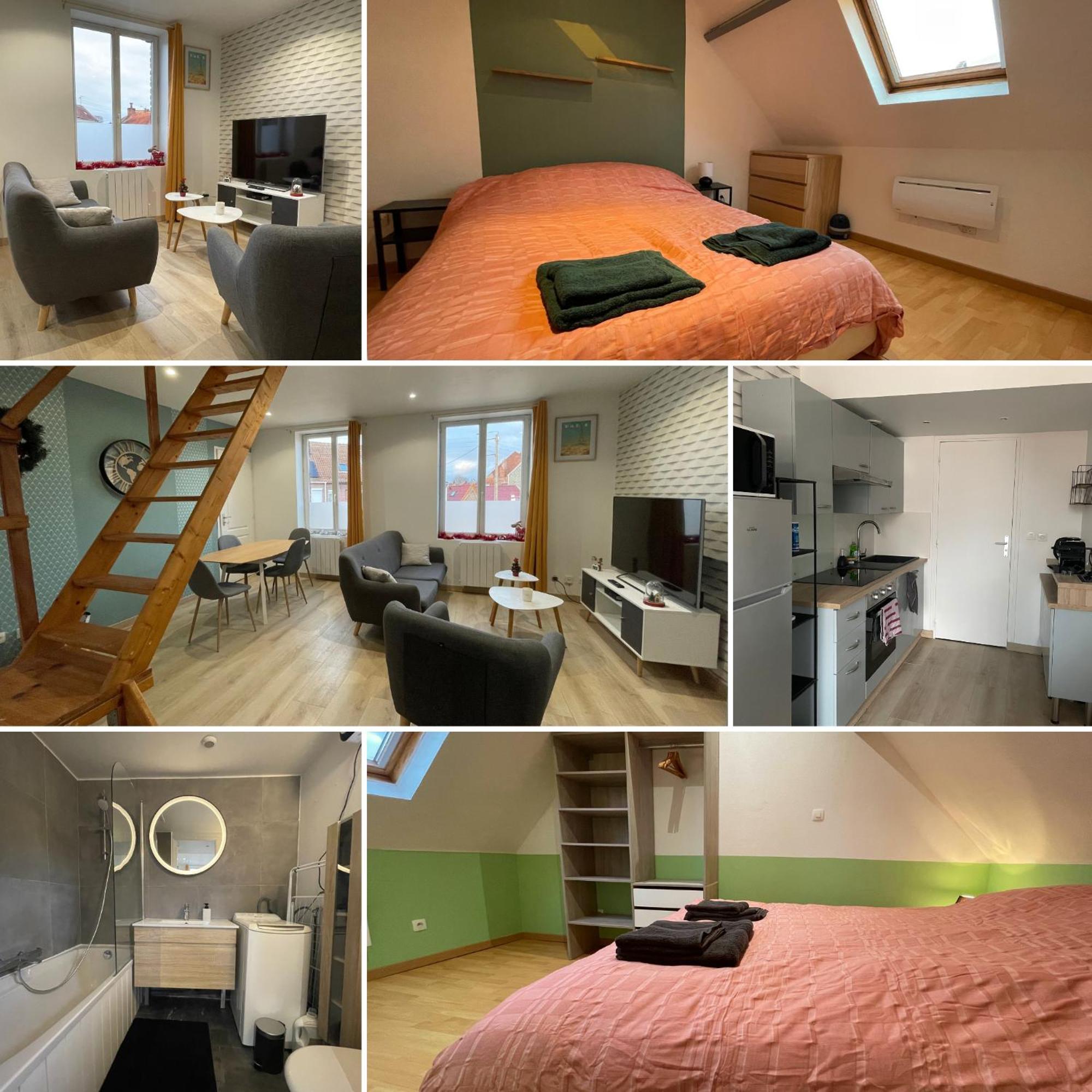 Gite Le Duplex - 5Min De La Gare Vers Lille-Lens-Arras Phalempin Eksteriør billede